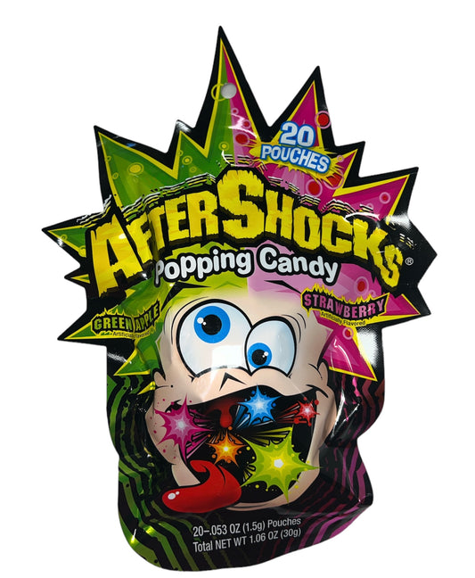 After Shock Green Apple/ Strawberry Popping Candy