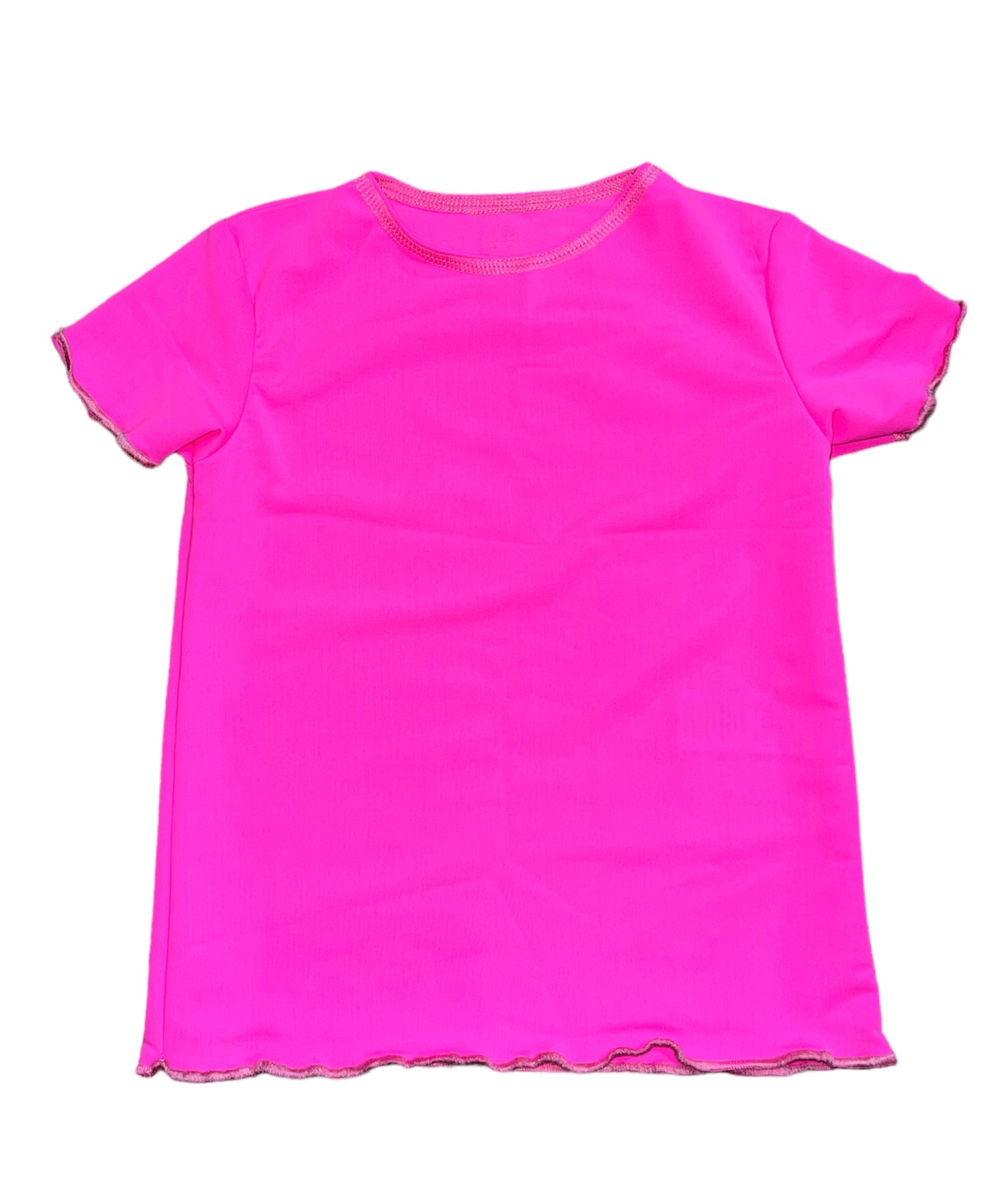 Hot Pink Short Sleeve Top