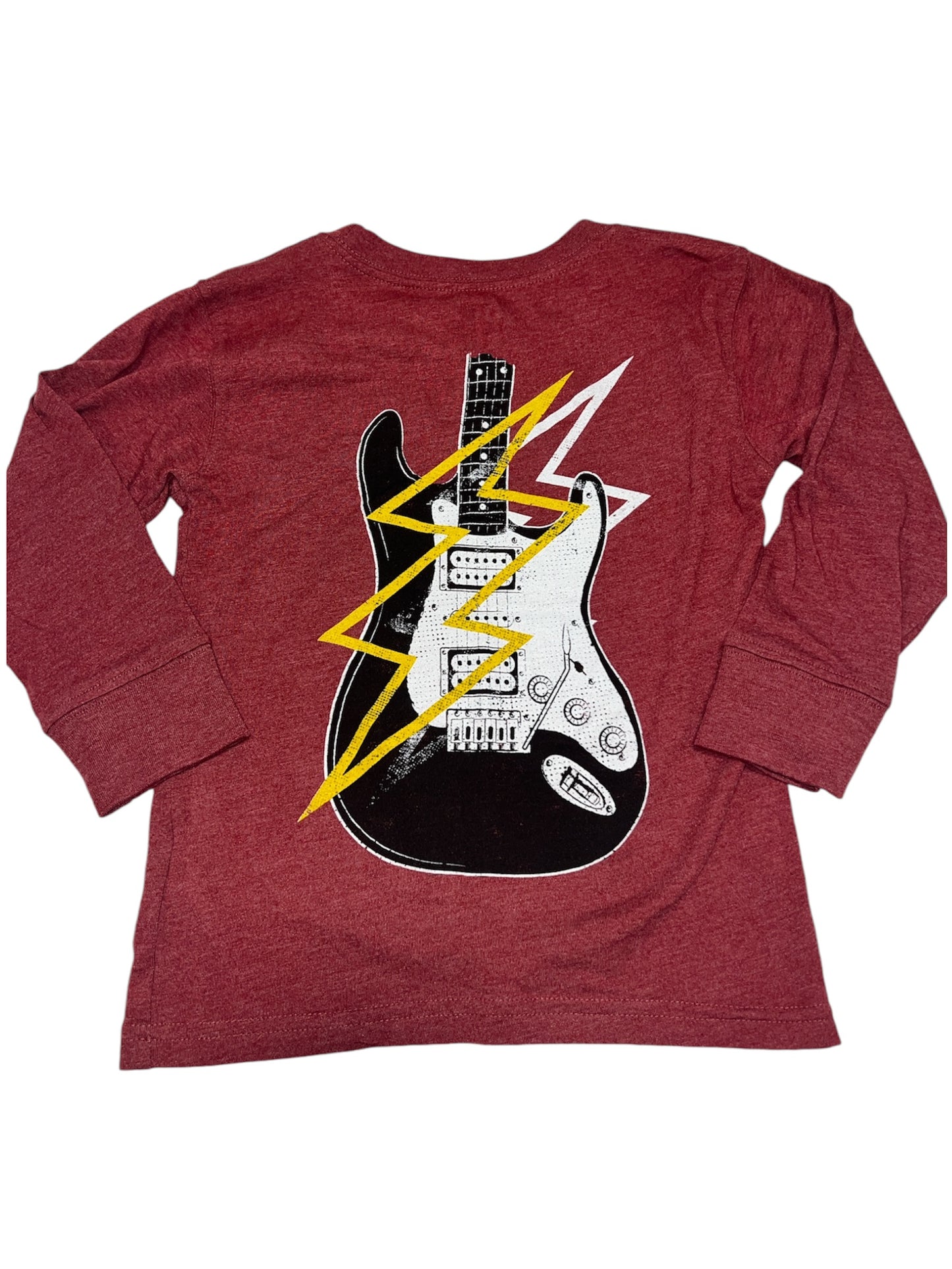 Red Lightning Bolt LS Tee