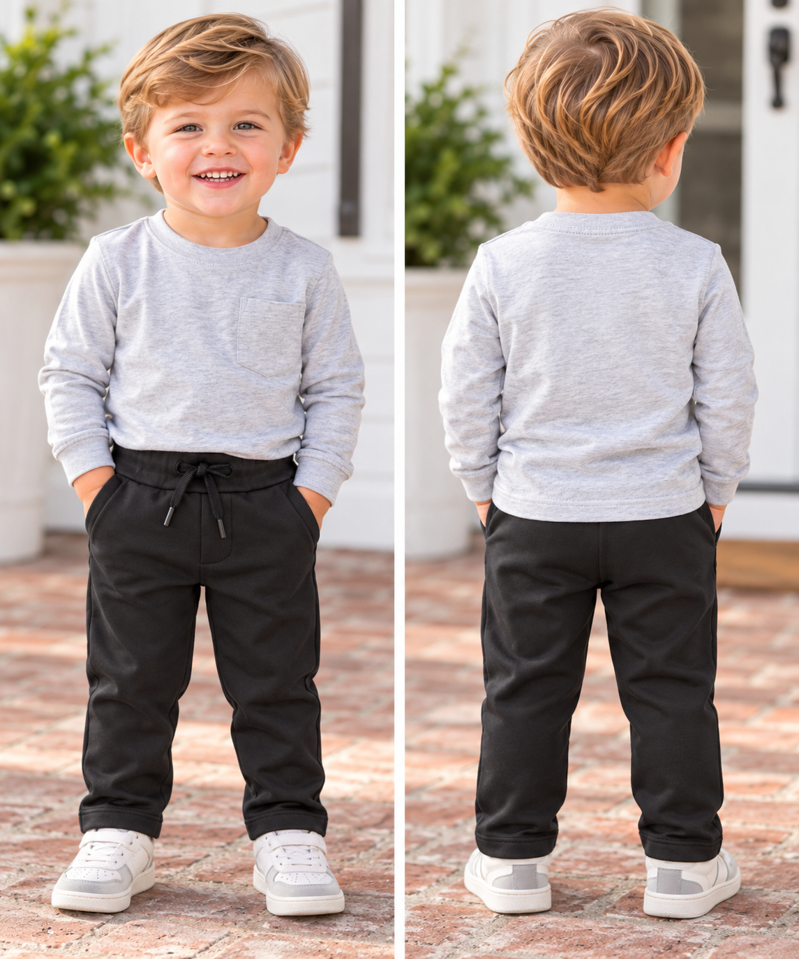 American Fit Black Fleece Pants