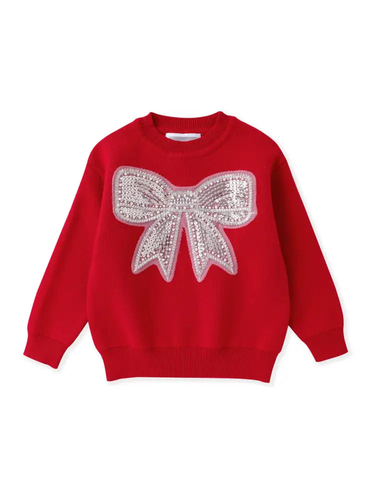 Lil Cactus Sweater with Glitter Bow