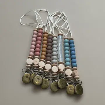 Three Hearts Petite Jace Pacifier/Toy Clip