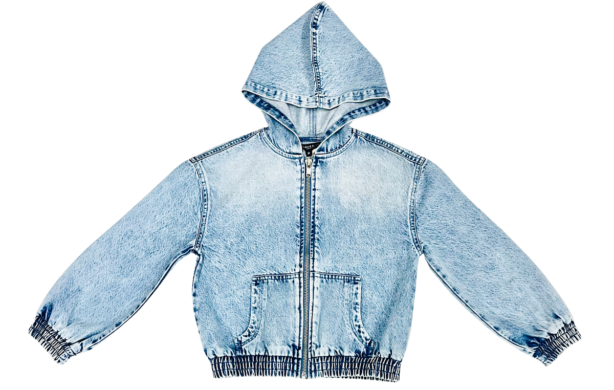 Blu & Blue Hoodie Jean Jacket