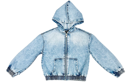 Blu & Blue Hoodie Jean Jacket
