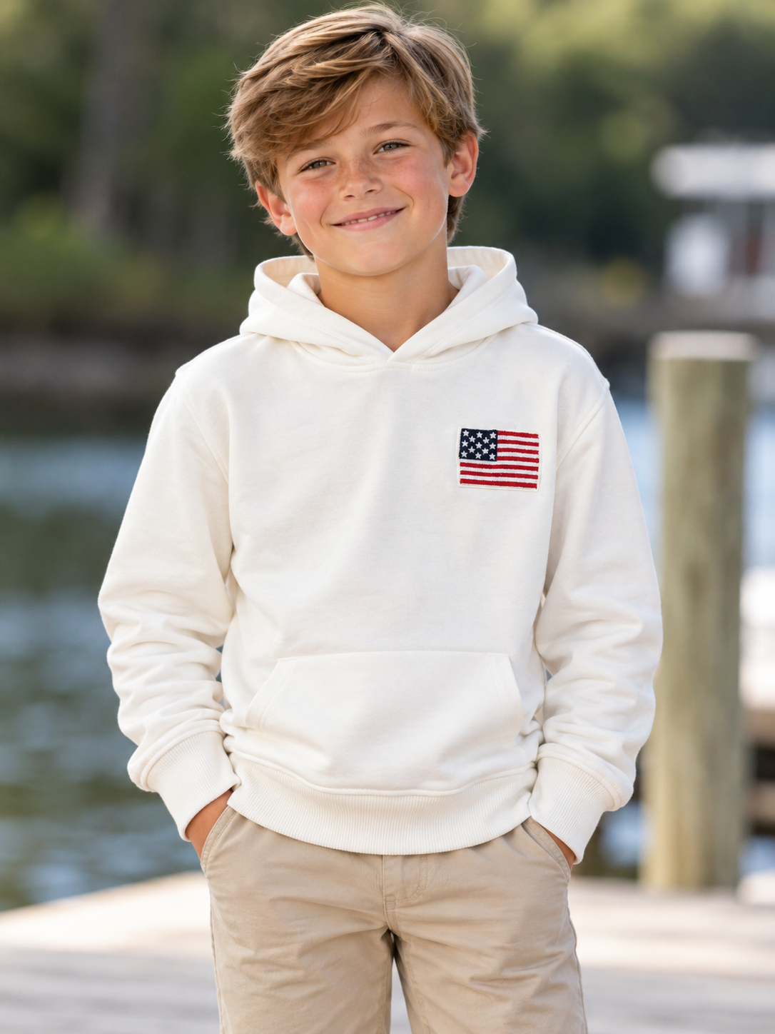 Pedal Americana Hoodie - Off White