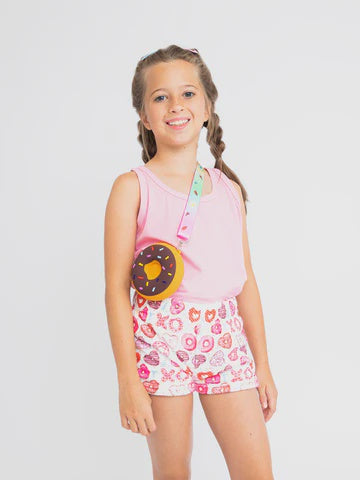 Preppy Goose Donuts Plush Lounge Shorts