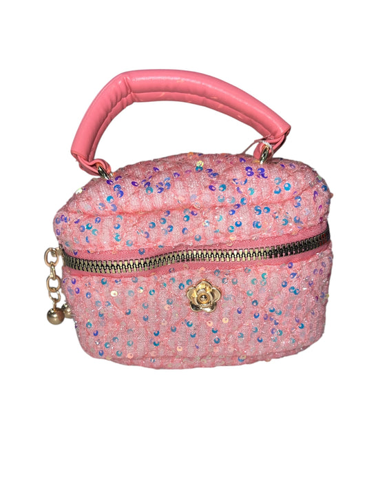 Dark Pink Sequin Purse