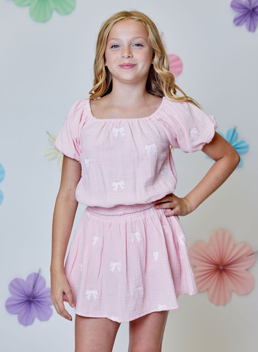 Design History "I'm Bow-tiful"  Skirt Set