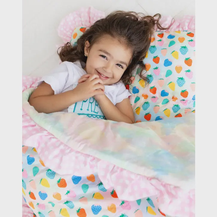 SugarBee Girls Nap Mat - Strawberries
