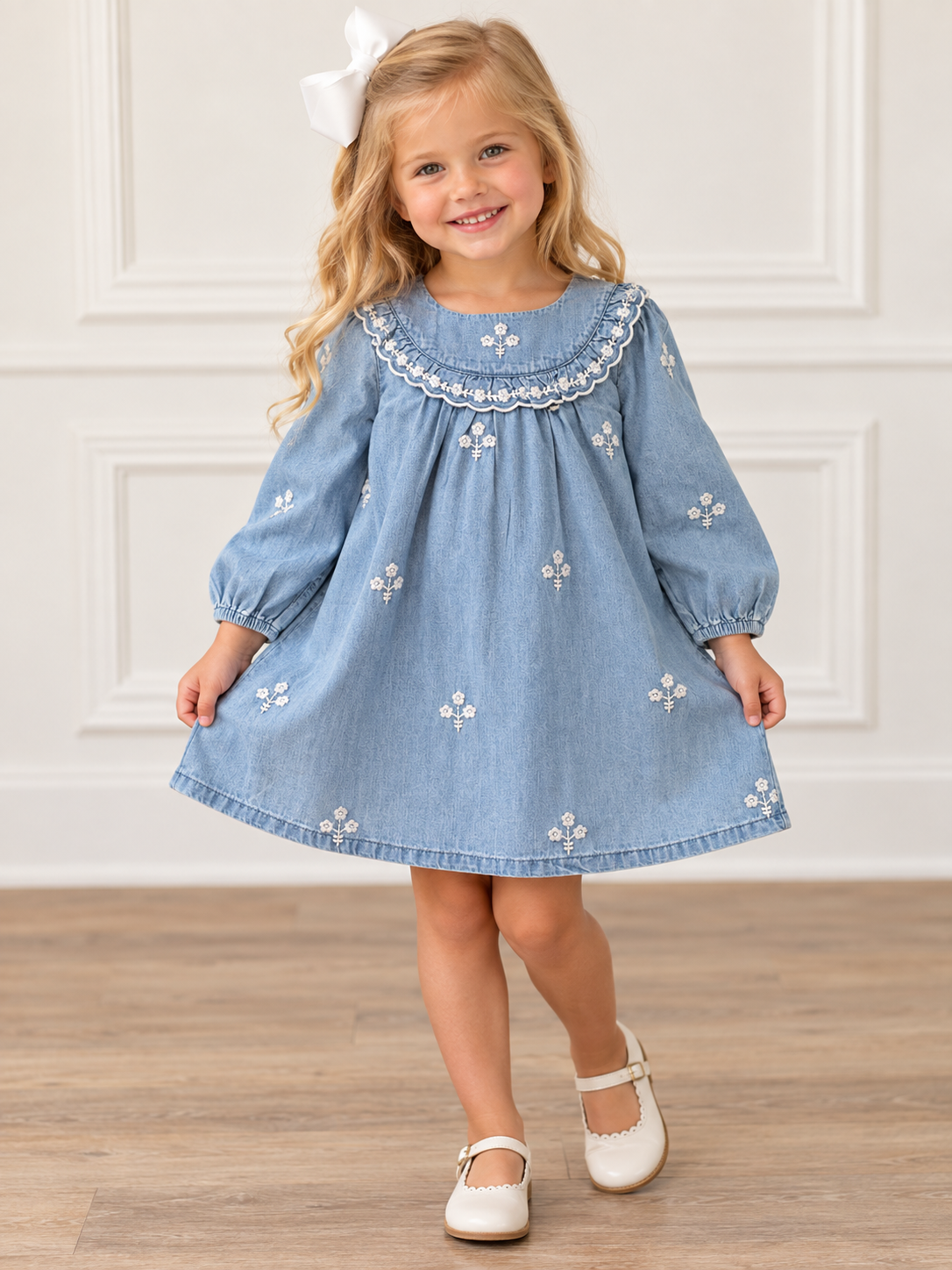 Blu & Blue Quincy Embroidered Dress