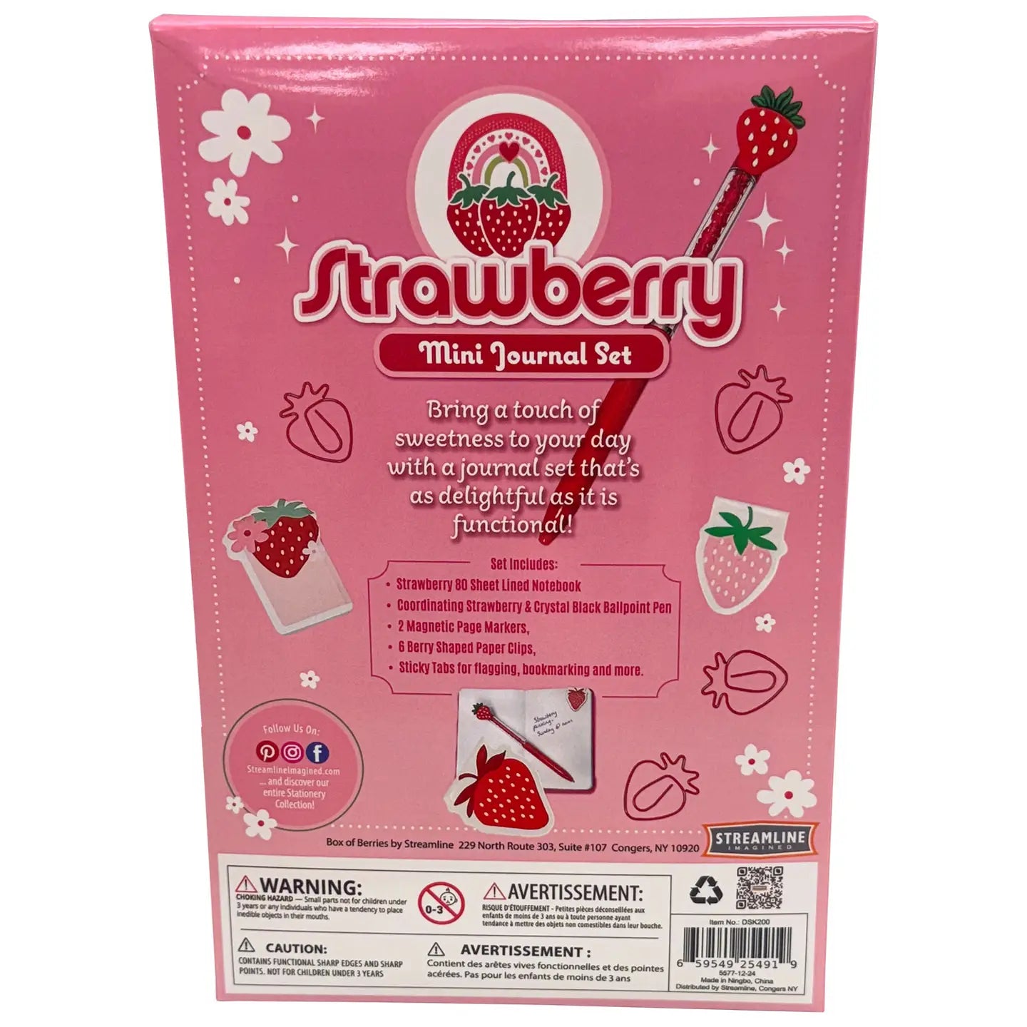 Strawberry Mini Boxed Journal Set