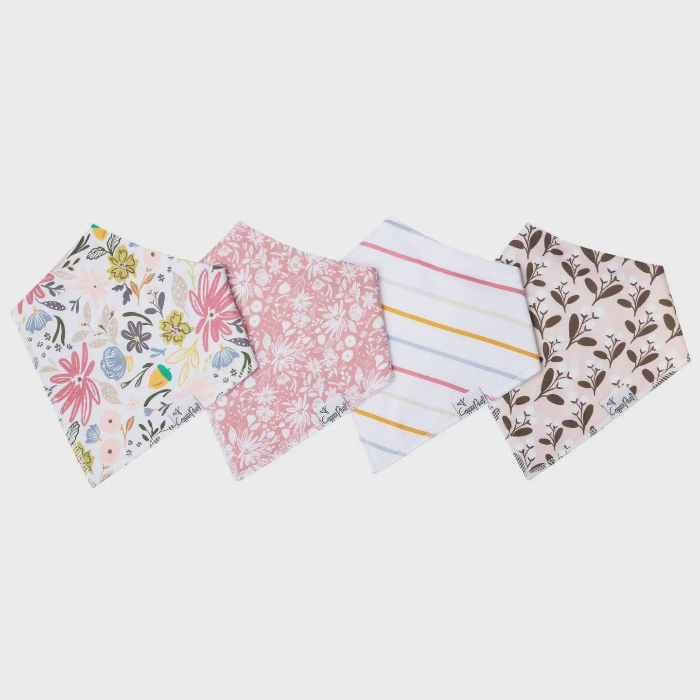 Copper Pearl Baby Bandana Bibs - Olive