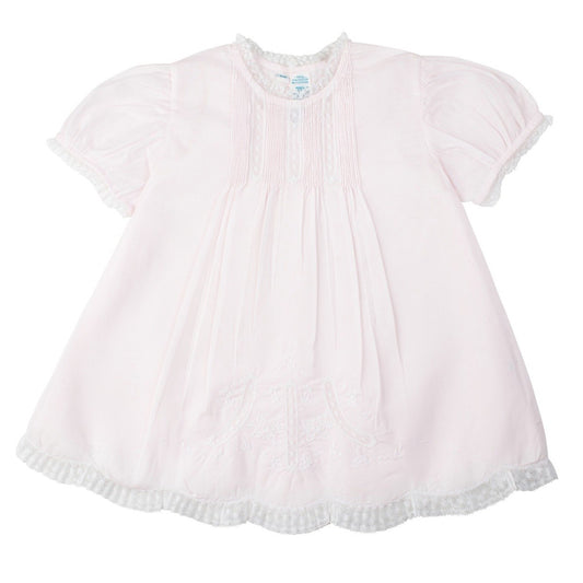 Feltman Brothers Detailed Lace Slip Dress- Pink