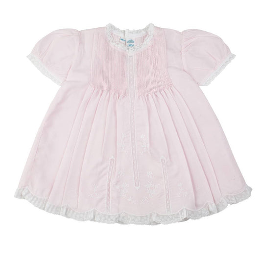 Feltman Brothers Lace Trim Slip Dress NB/3M - Pink