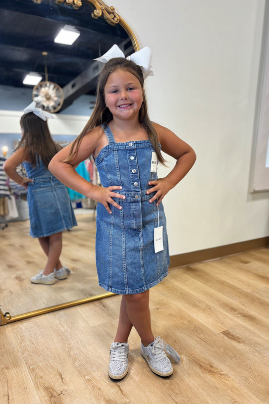 DL1961 Girl's Trucker Mini  Dress meadow lake