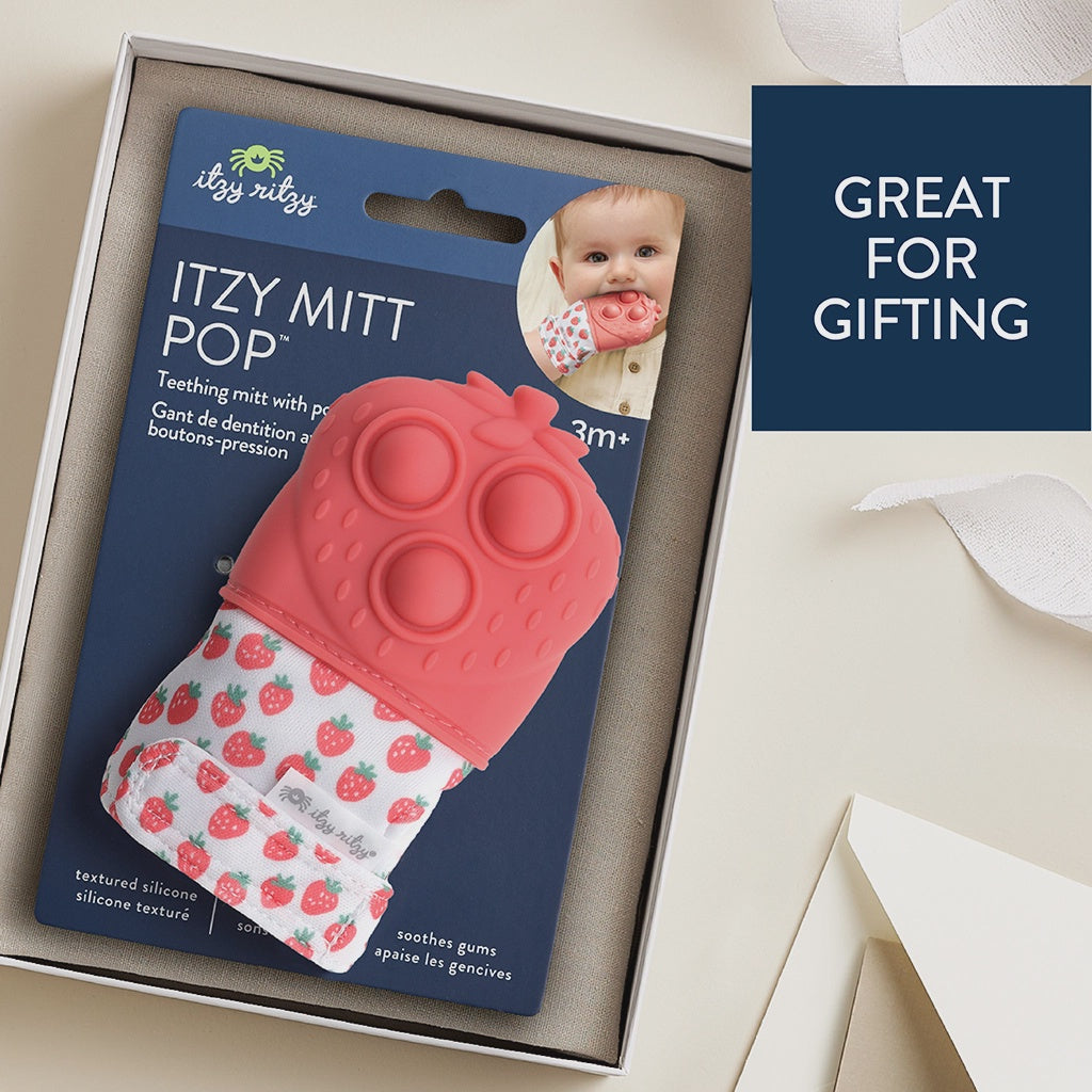 Itzy Ritzy Mitt Pop - Strawberry