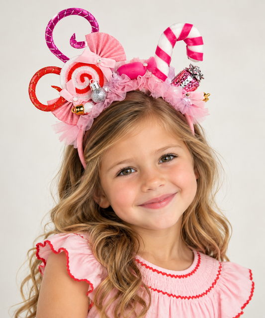 Mud Pie Light Up Christmas Headband - Pink