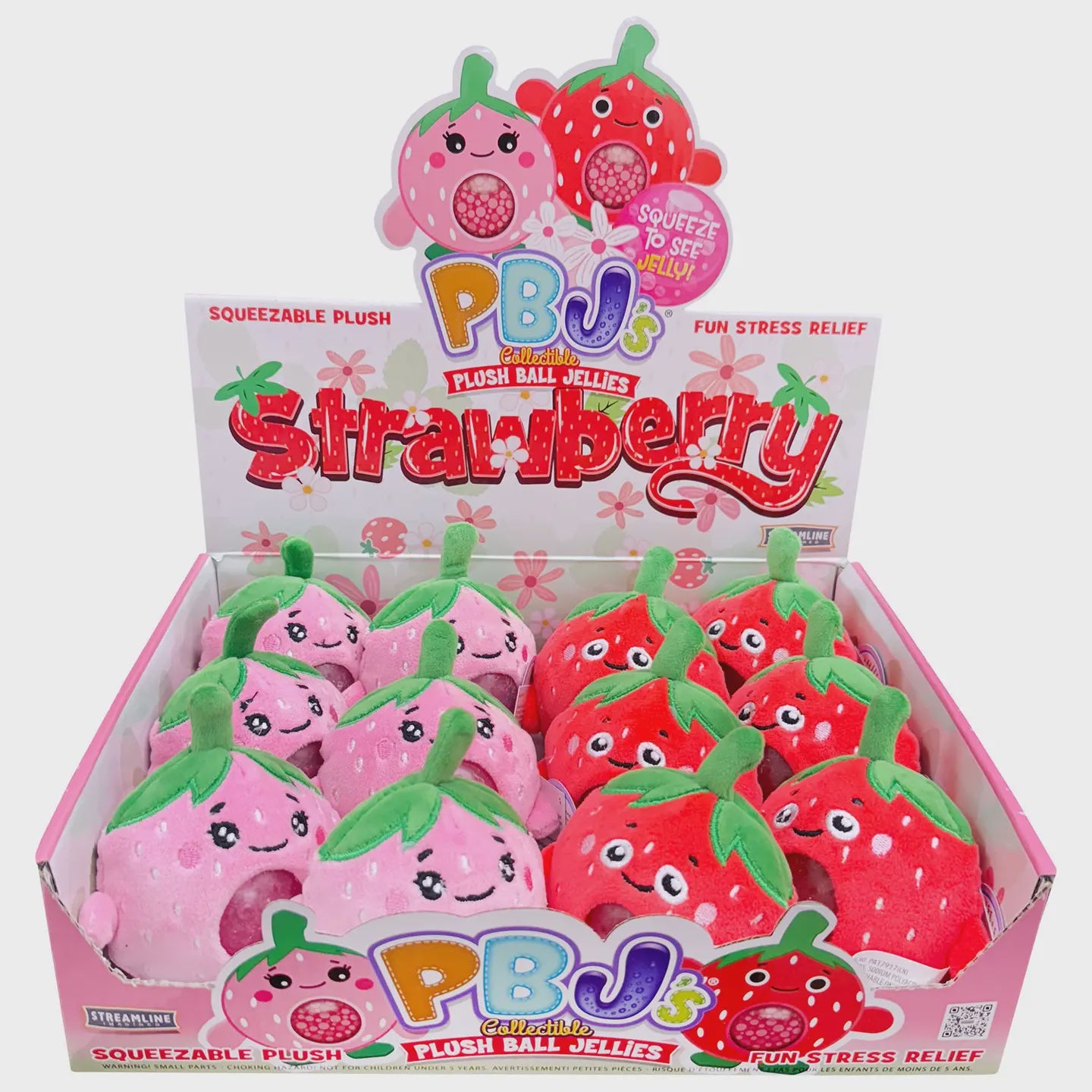 PBJ Strawberry Plush Ball Jellies