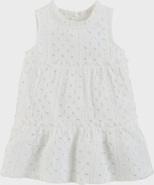 Mud Pie White Eyelet Dress