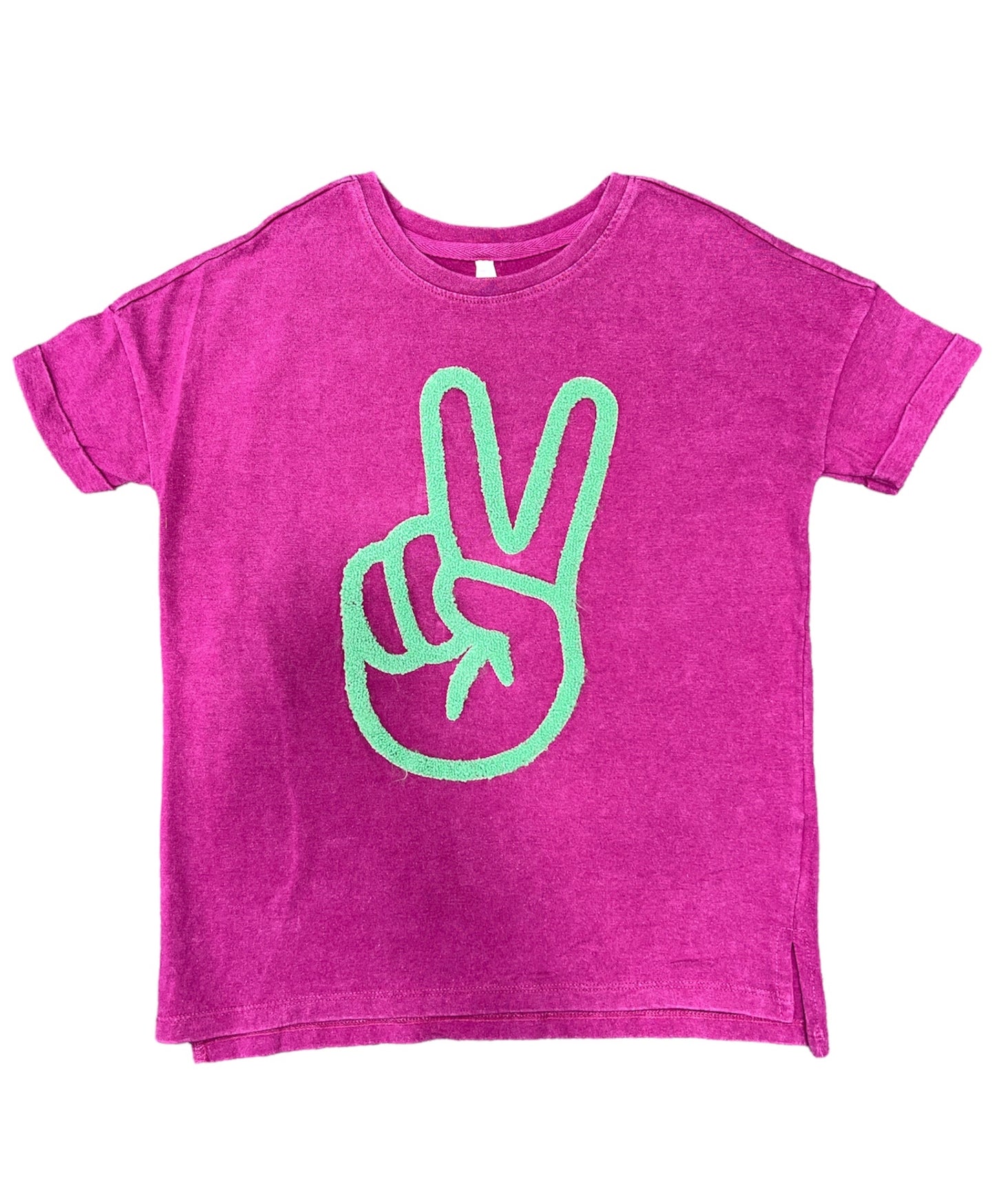 Peace Sign Hand 3D Graphic Tee
