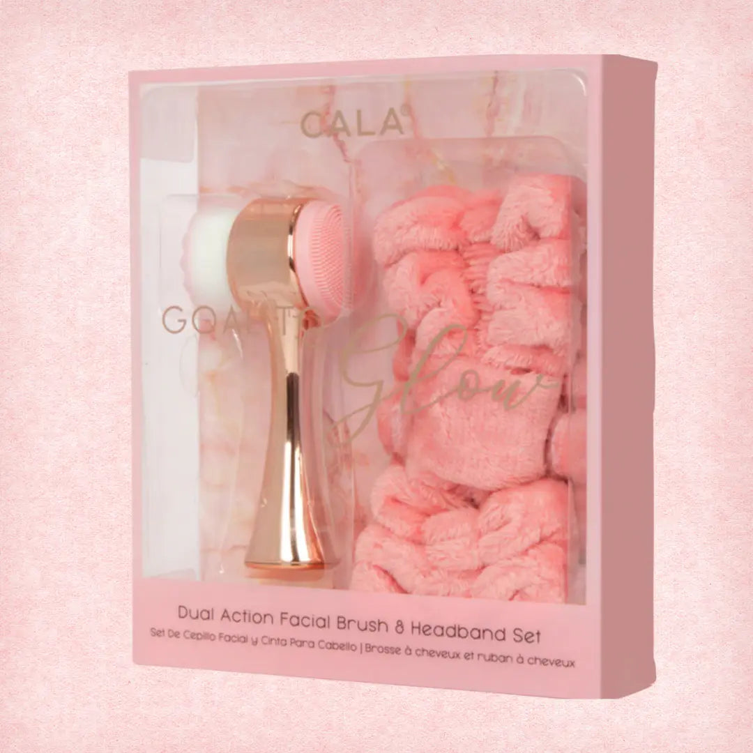 Cala Goal to Glow Facial Brush & Headband Set