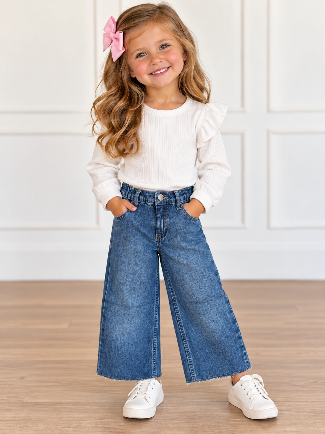 Blu & Blue Lucia Wide Leg Culottes Jeans