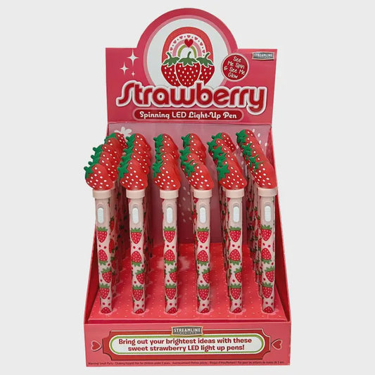 Strawberry Spinning LED Pen