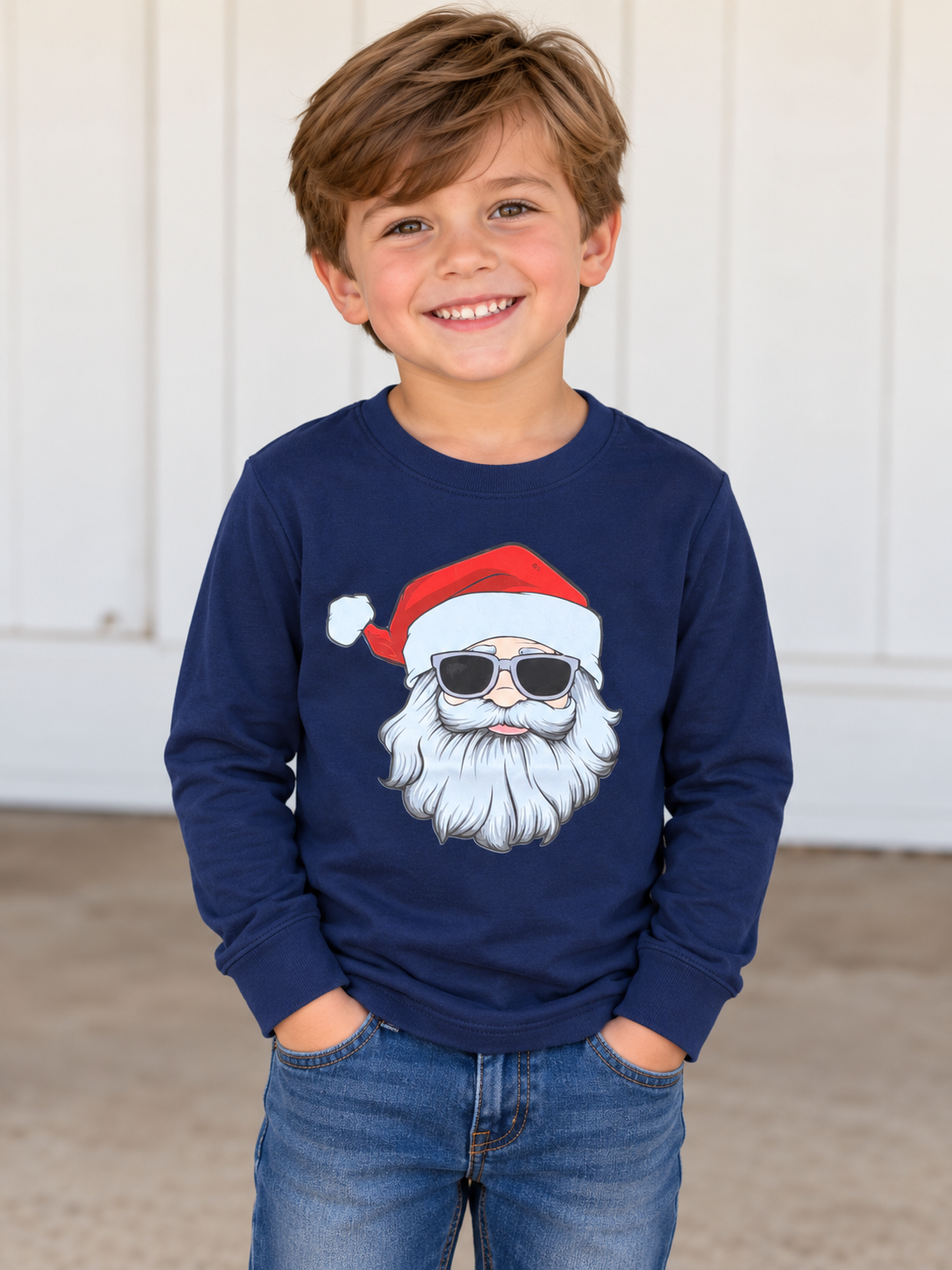 American Fit  Cool Santa LS Tee