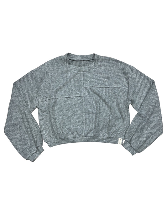 KV Heather Grey Rib Dolman Patch Top