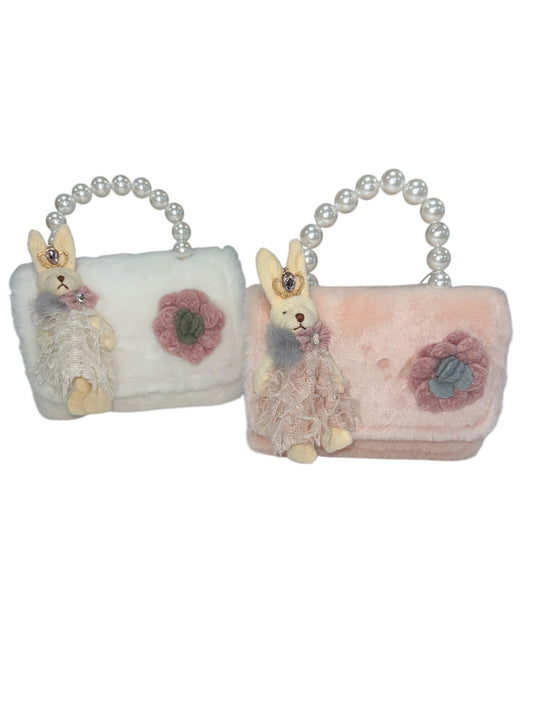 Princess Bunny Fur Purse