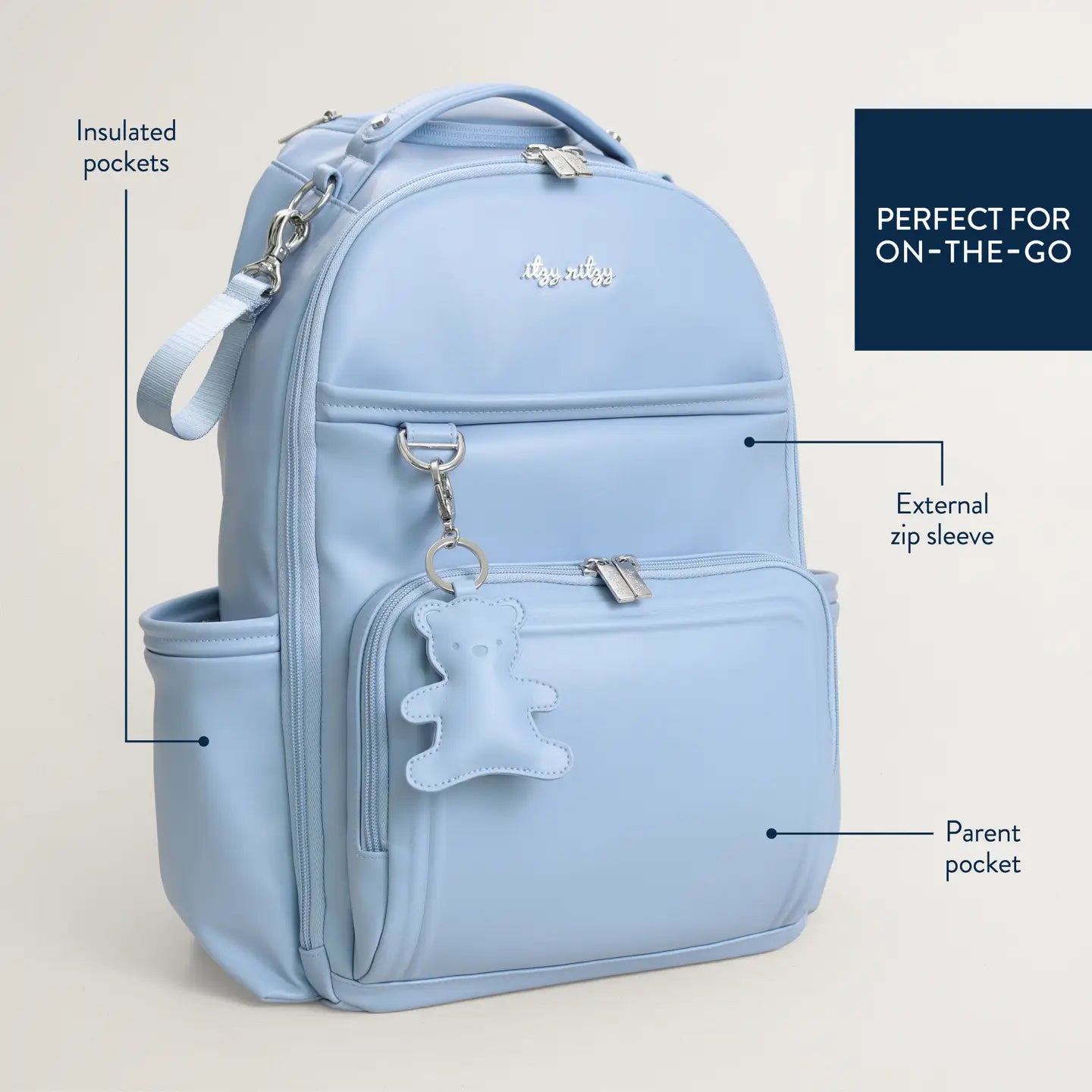 Teddy Blue Boss Plus Backpack Diaper Bag