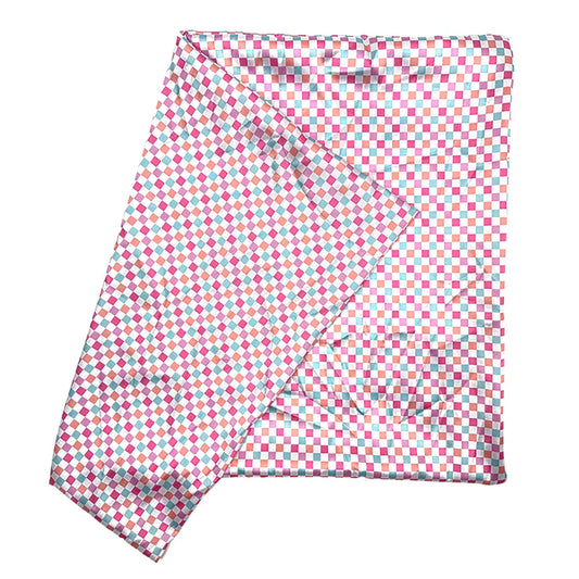 Check Satin Pillowcase