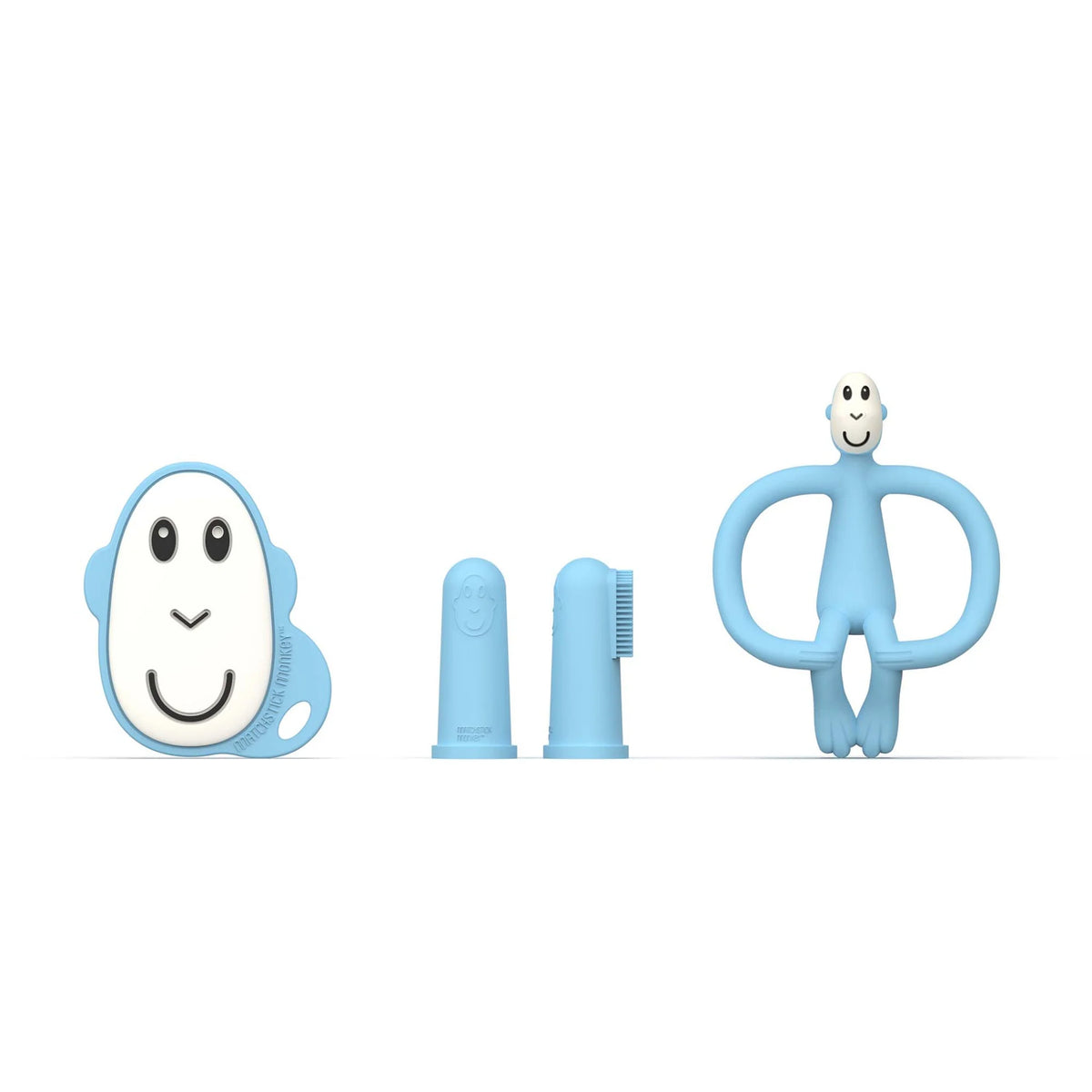 Matchstick Monkey Teething Starter Set -Lt Blue