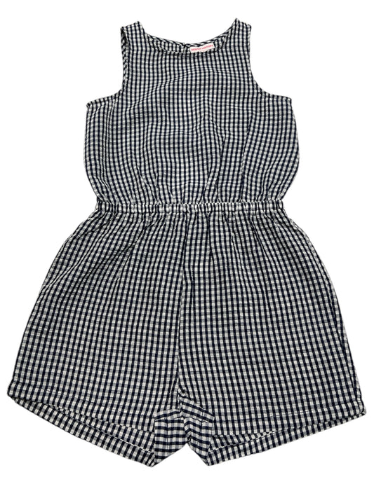 DH Navy Checkered Romper