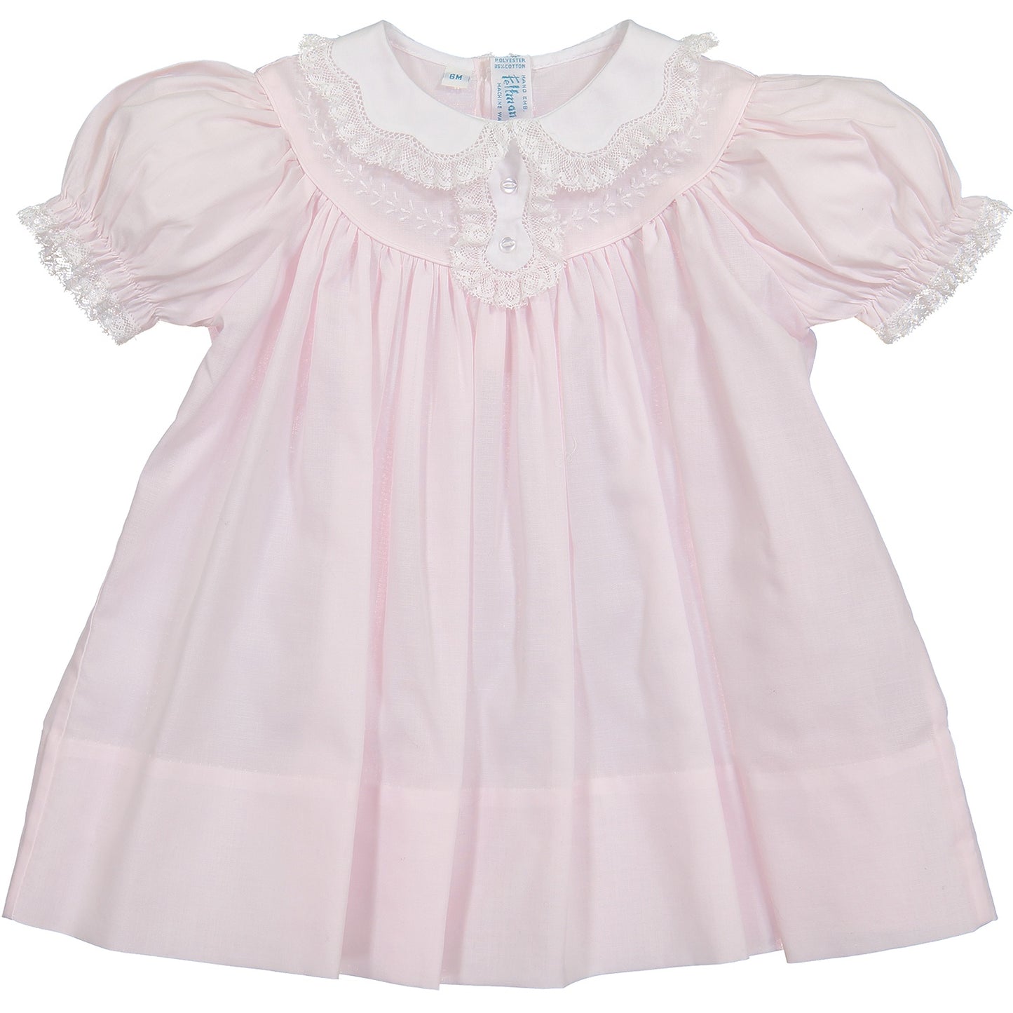 Feltman Brothers Vintage Scalloped Lace Collar Dress - NB