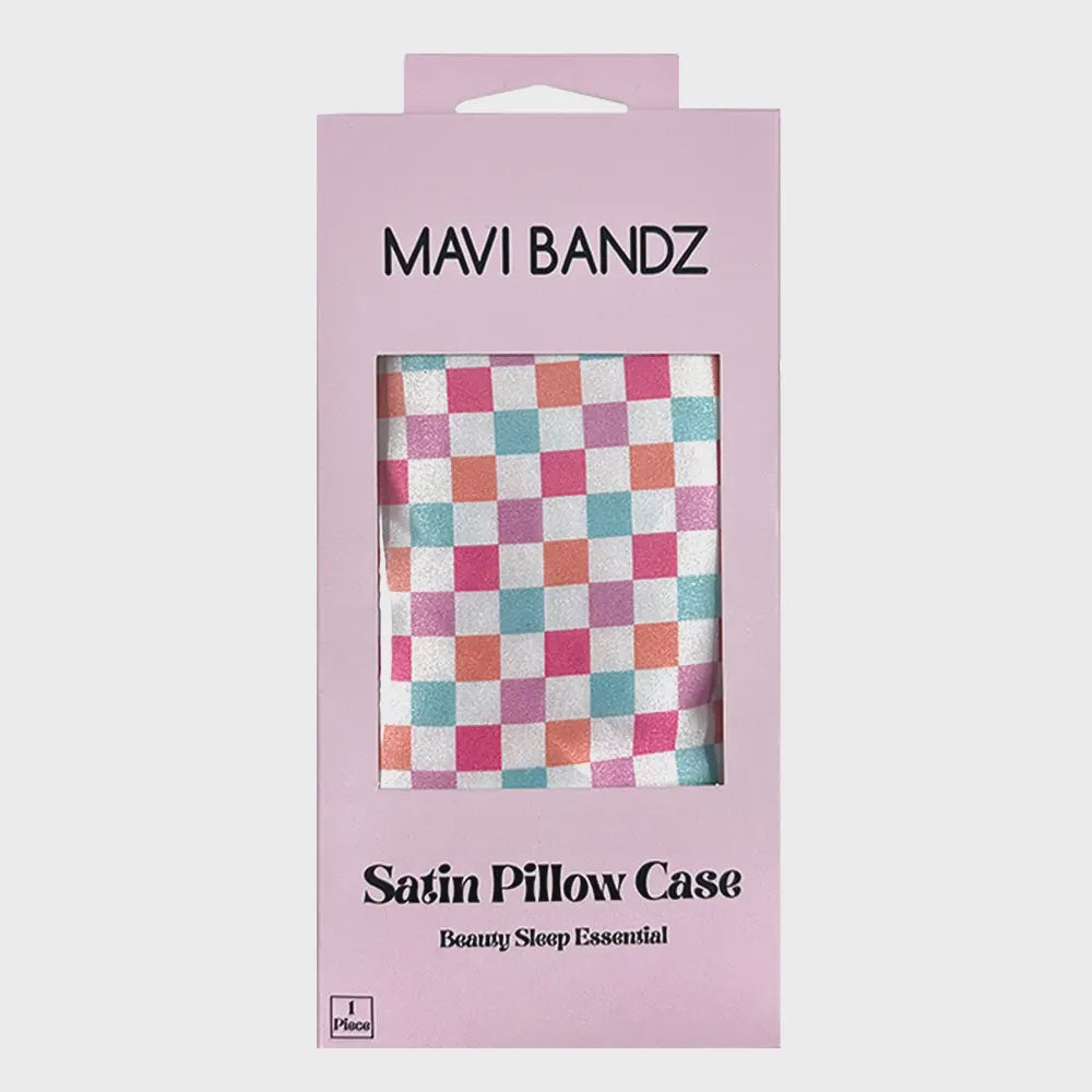 Check Satin Pillowcase