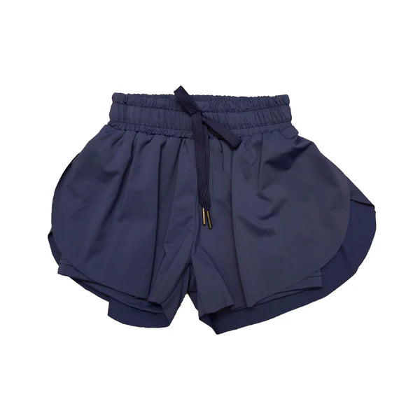 Belle Cher Butterfly Shorts - Navy Blue