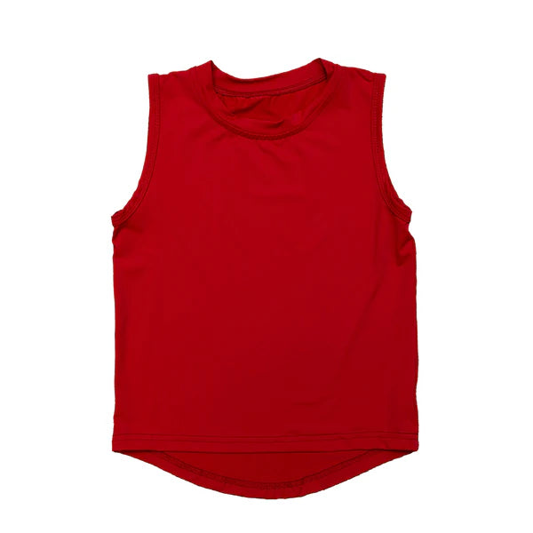 Belle Cher High Low Tank - Red