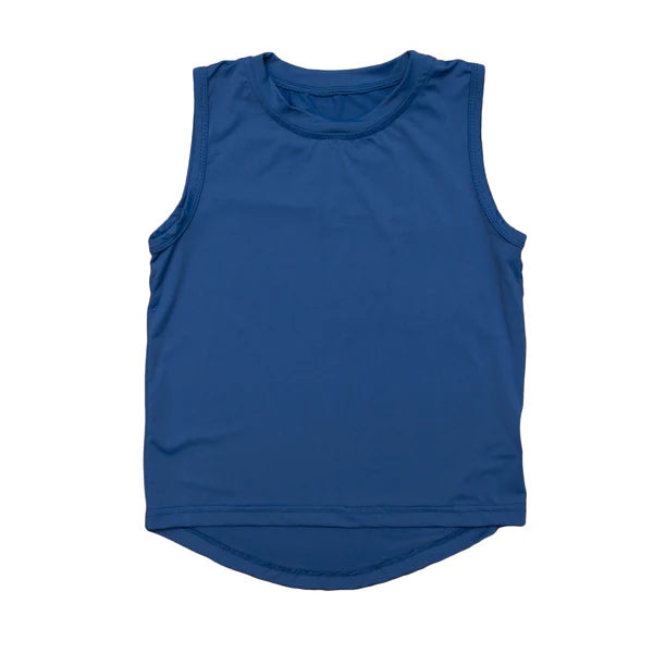 Belle Cher High Low Tank - Royal Blue