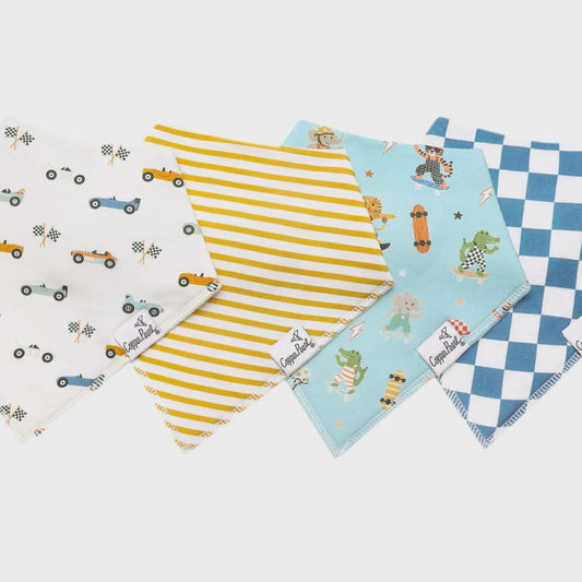 Copper Pearl Baby Bandana Bibs - Speedster
