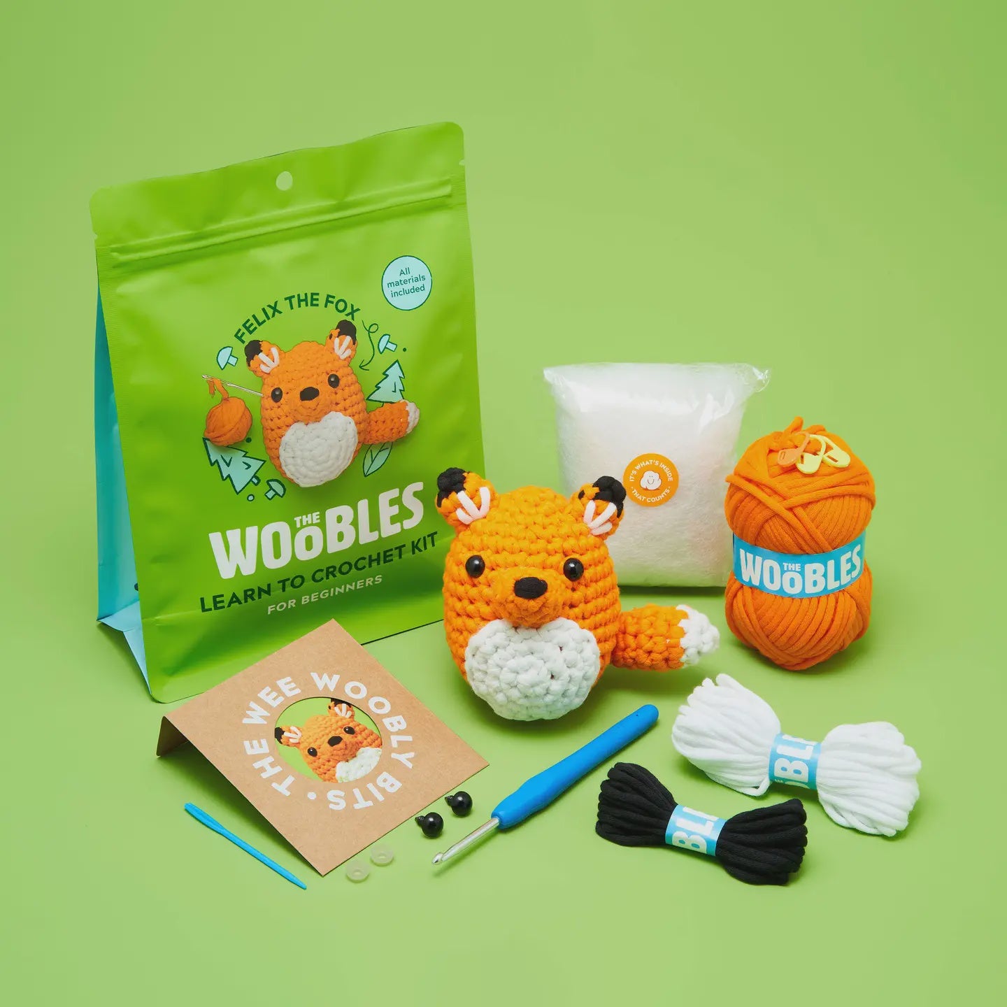 The Woobles Felix the Fox Beginner Crochet Kit