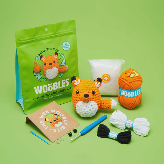 The Woobles Felix the Fox Beginner Crochet Kit