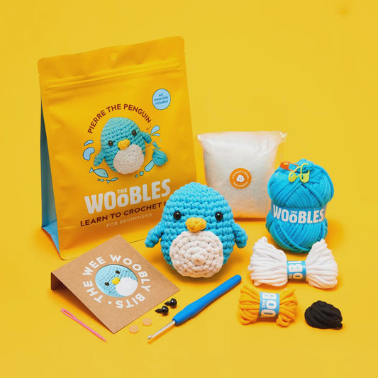 The Woobles Pierre the Penguin Beginner Crochet Kit