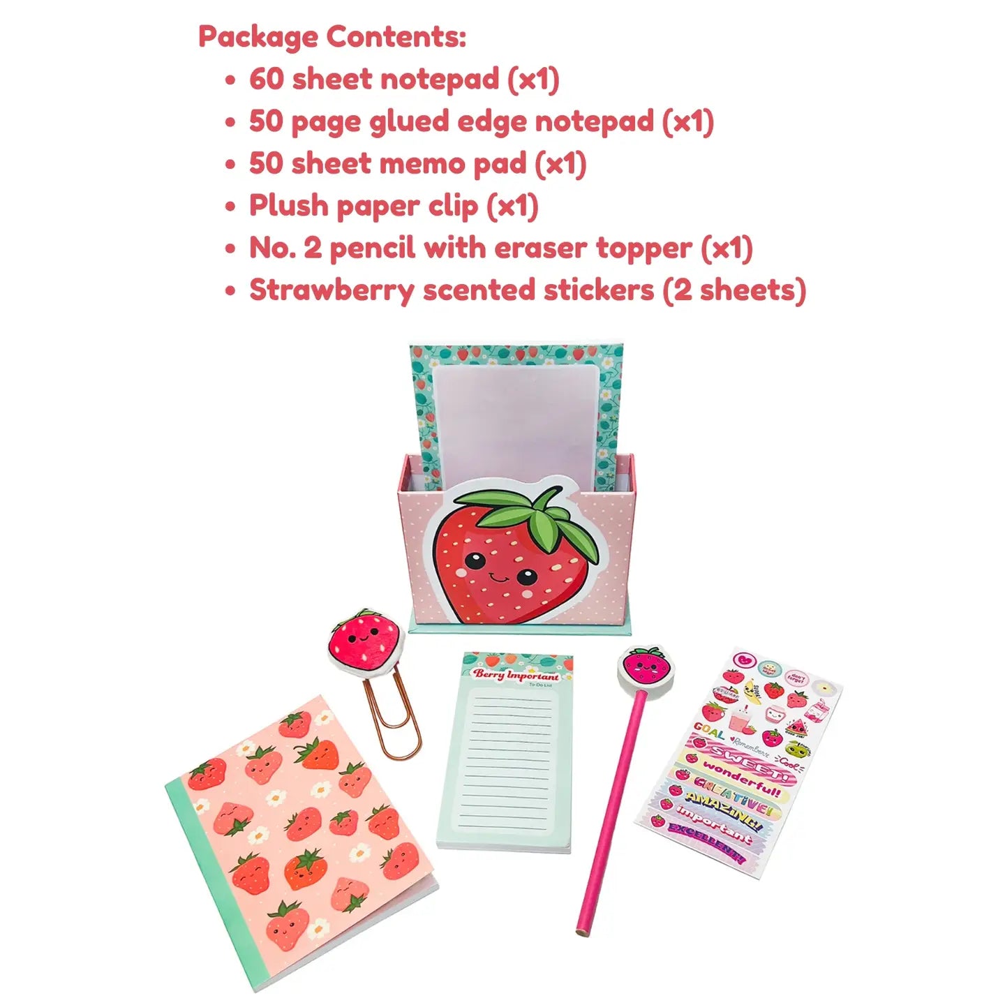 Strawberry Stationary Box Set