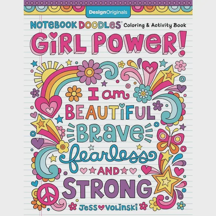 Notebook Doodles Girl Power Color & Activity Book