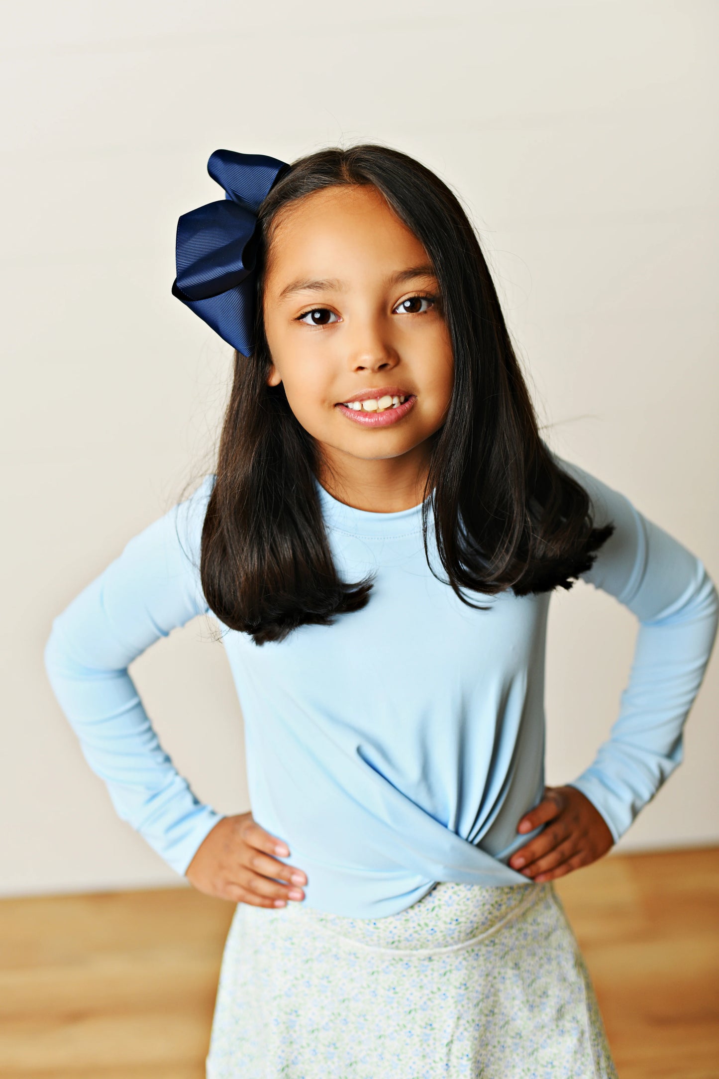 Swoon Activewear Blue Knot Top