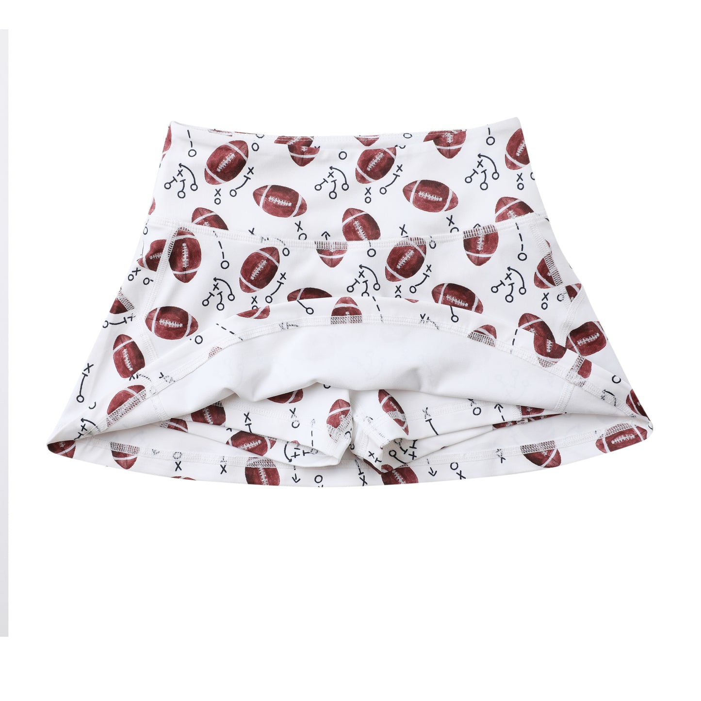 Swoon Activewear White Football Tennis Skirt