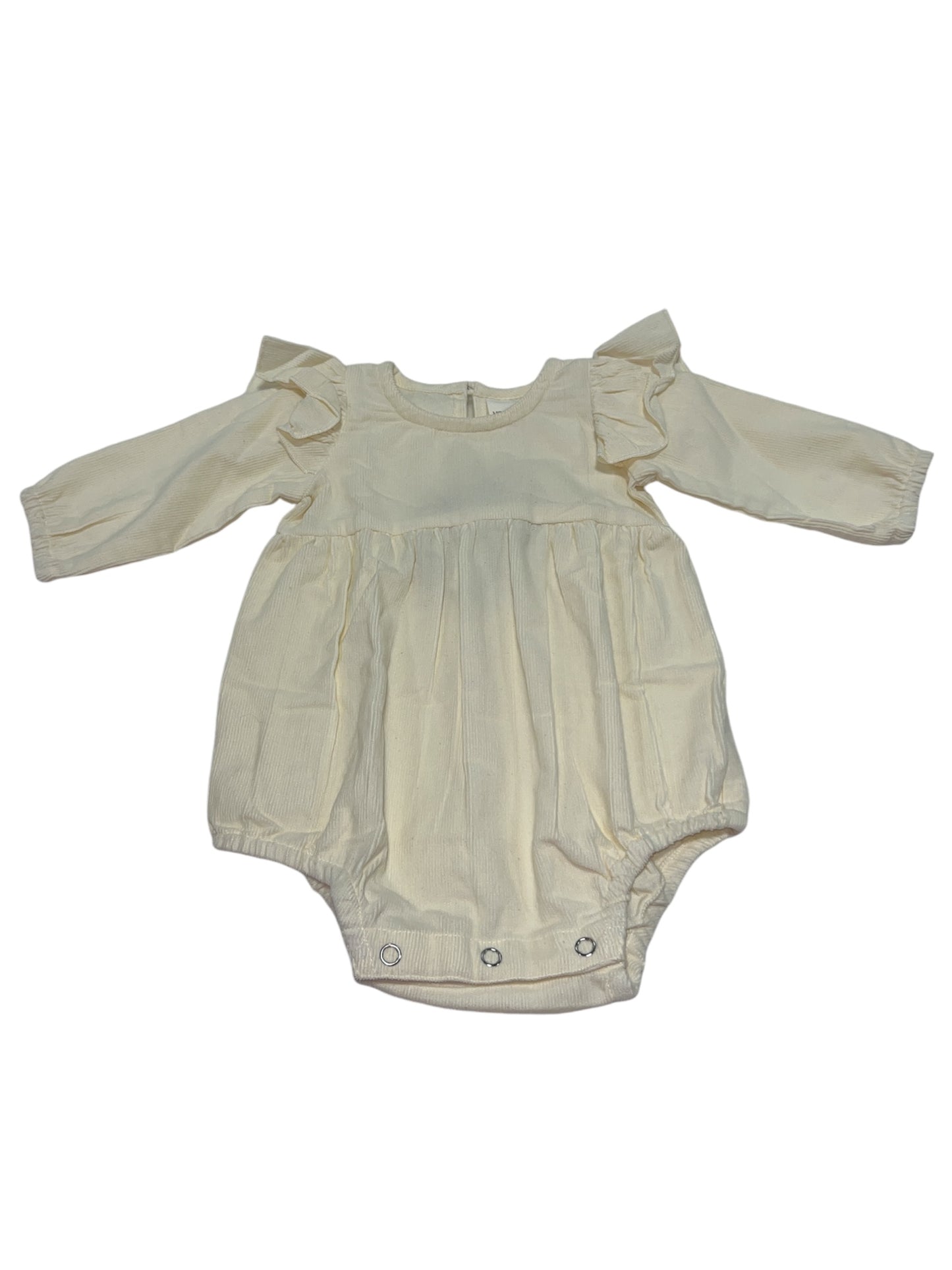 Ivory Corduroy  Ruffle Bubble