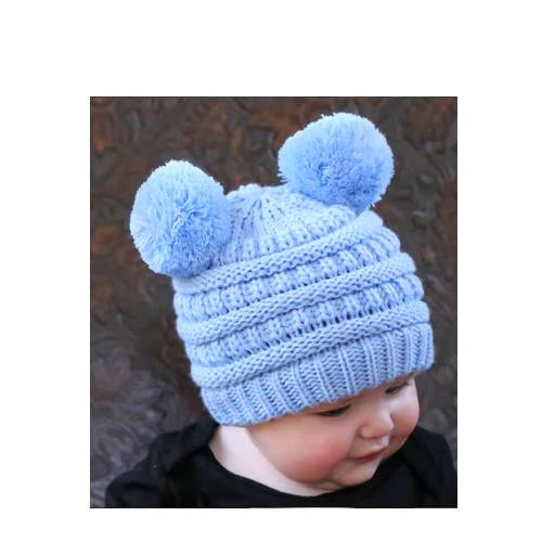 CC Baby Double Pom Pom Beanie