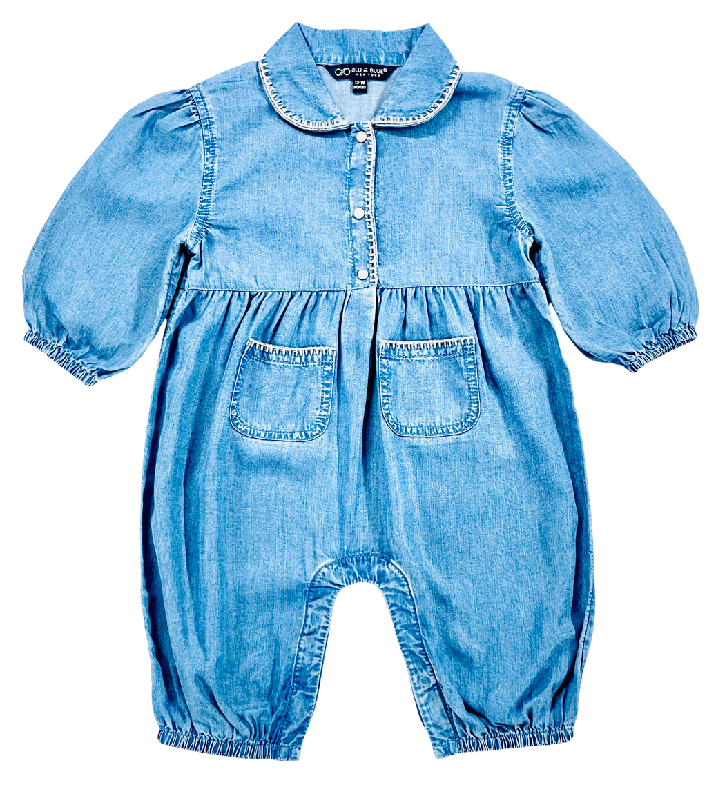 Blu & Blue Dove Overalls